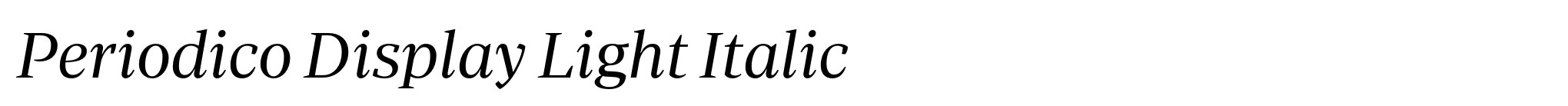 Periodico Display Light Italic image